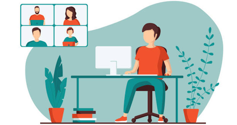 Imagen de reunión virtual