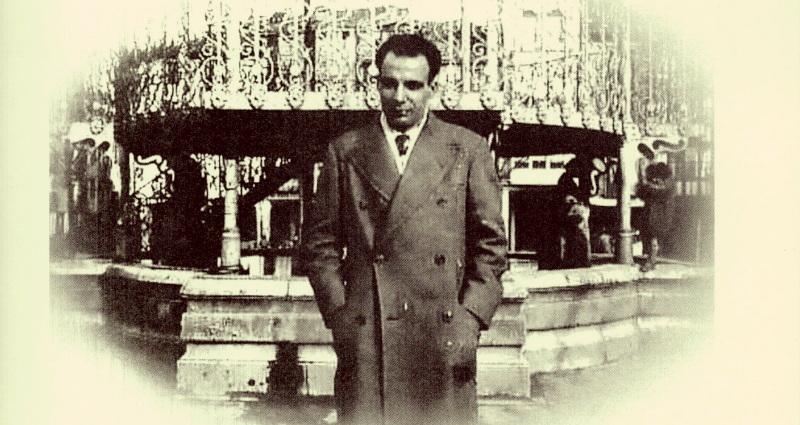Antonio Benaiges en la Plaza de Briviesca