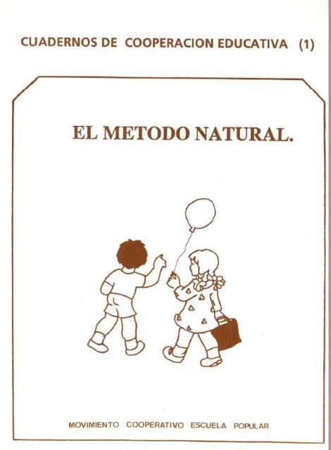 Portada del libro El método natural Número 1 de la serie Cuadernos de Cooperación Educativa