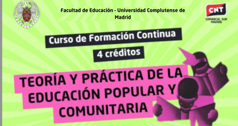Cartel anunciador del curso