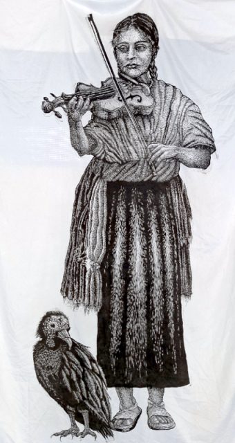 Los Nadies. Obra mural del Colectivo Subterráneo