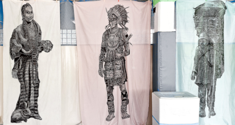 Los Nadies. Obra mural del Colectivo Subterráneos de Oaxaca