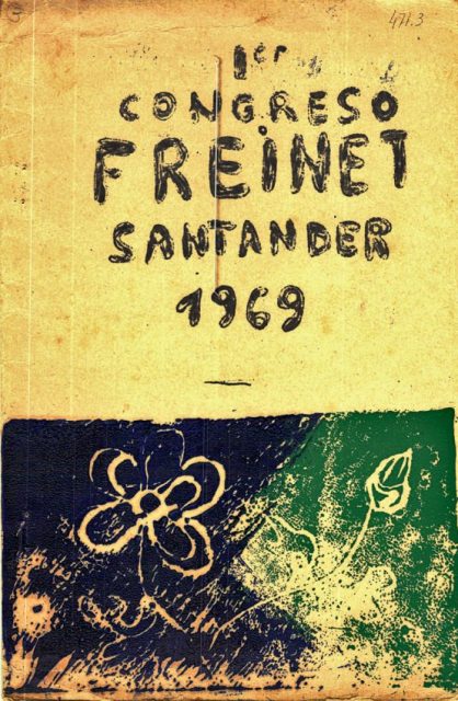 cartel del 1er Congreso Freinet - Santander 1969