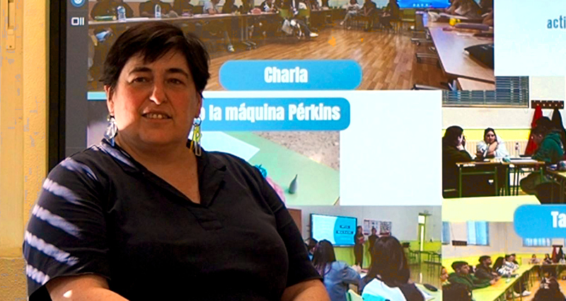 Marina Pérez, del MCEP de Cantabria. especialista en lengua de signos para personas con sordoceguera