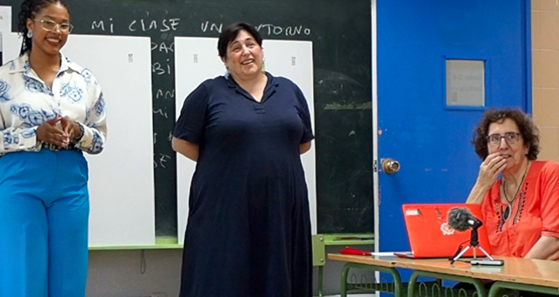 Lesli Quezada, Marina Pérez e Iris Melón