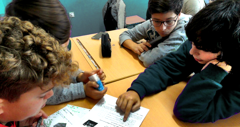 Trabajo cooperativo en un aula de primaria