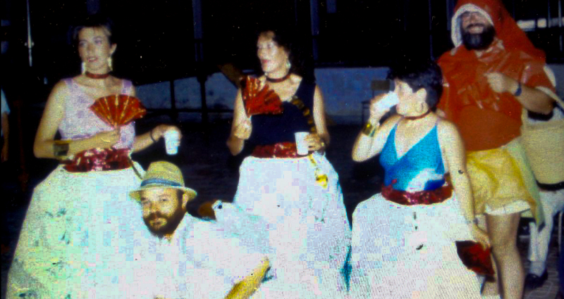 Fali, Nati, Balta, Asun y Juan Antonio en el Congreso de Madrid de Ciudad Escolar