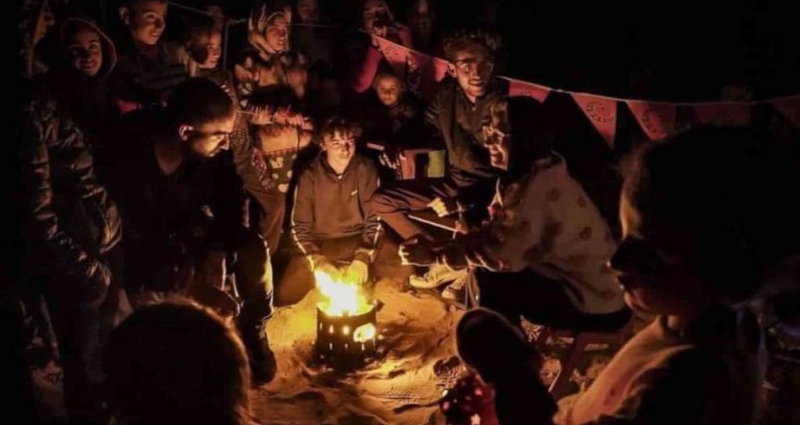 Detalle del Cartel de la Exposición "Cuando la conciencia nos llama". Fotografía de Osama Kahlout